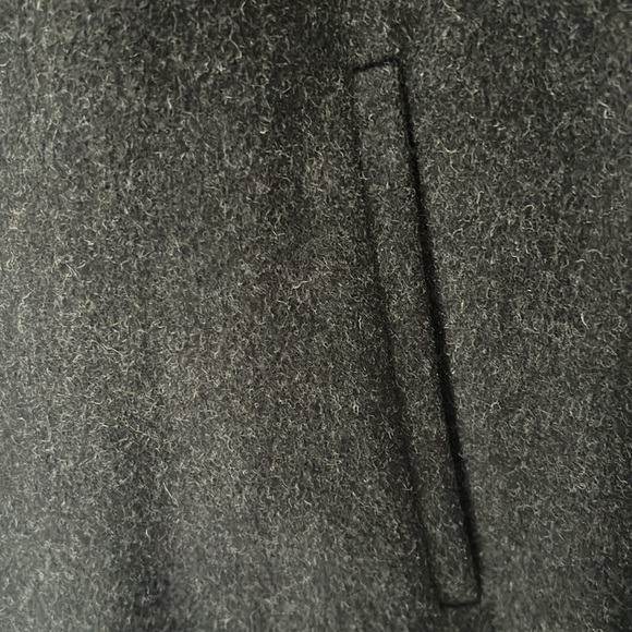 Calvin Klein long wool coat with faux beaver collar - Picture 4 of 10